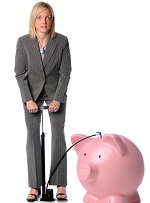 http://www.dreamstime.com/royalty-free-stock-photo-businesswoman-blowing-up-piggy-bank-image9089165