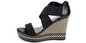 black and white wedge