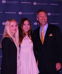 Elizabeth Smart photo op with SmartFem staff writer Elizabeth Leon (center) and Hope Award Recipient, Derek Clark