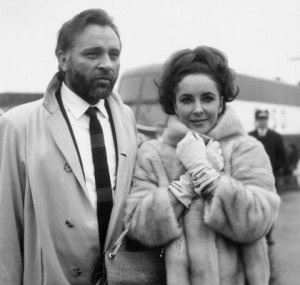 Elizabeth Taylor wearing a lovely fur coat.