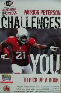 Patrick Peterson football player reading challenge
