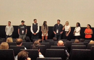 The cast of Seven Hours in Heaven doing a Q&A at Phoenix FIlm Festival