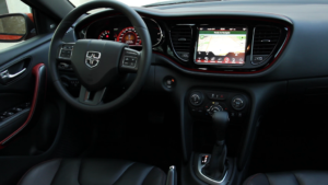 Orange 2015 Dodge Dart review high tech interior