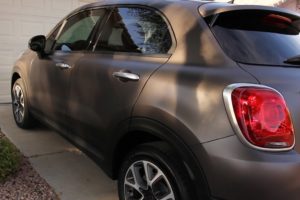 Fiat 500X review matte bronze paint shadow effect