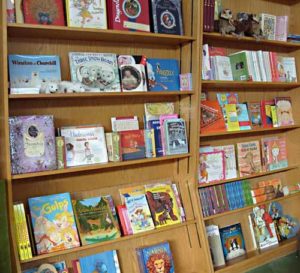 books on a shelf