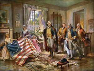 Flag and George Washington
