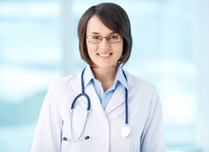 Portrait of a smiling female doctor