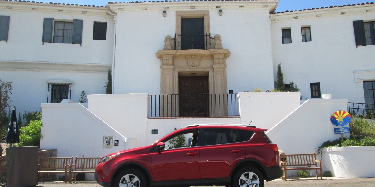 The Toyota RAV4 visits the Wrigley Mansion